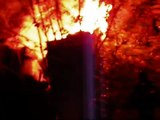 FLASHOVER CAUGHT ON TAPE AT A FULLY INVOLVED HOUSE FIRE