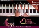 PianoWithWillie.com-ex2-Easy Bossa Nova Piano Summer Samba (EASYBOSSA)