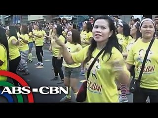 30,000 babae, sumabak sa aero dance