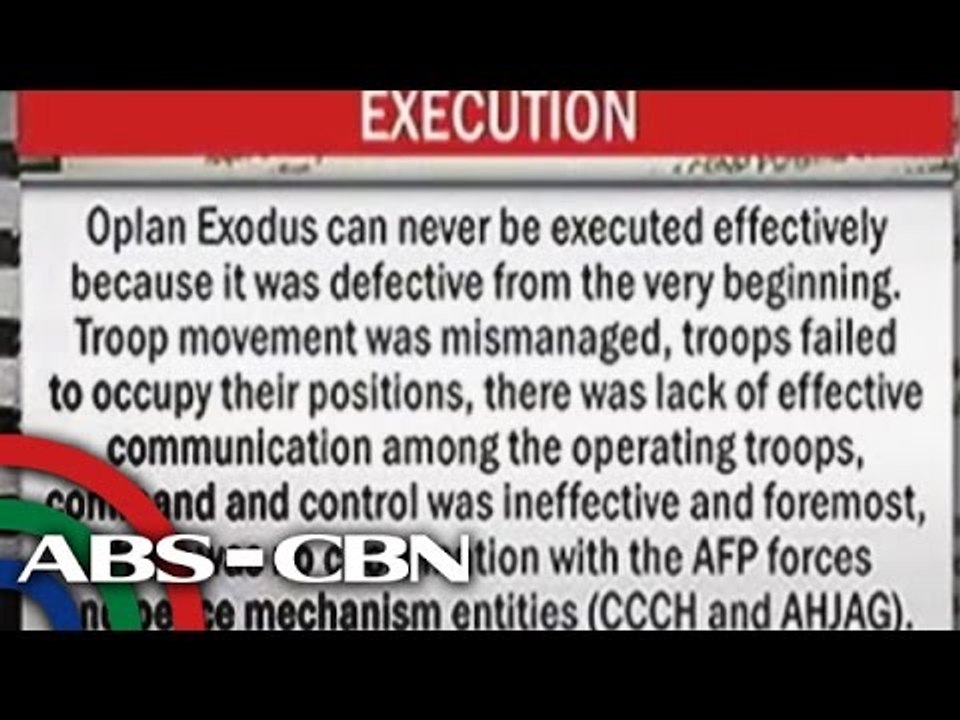 BOI report: Oplan Exodus, palpak sa simula pa lang