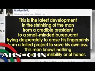 Bakit binawi ni Bello ang suporta kay PNoy?