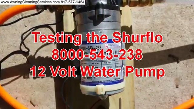 Testing A Shurflo 12 volt Water Pump on a Sprayer Dallas Fort Worth TX DFW