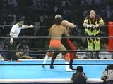 Big Van Vader and Bam Bam Bigelow vs. Keiji Mutoh and Hiroshi Hase in New Japan on 5/1/92