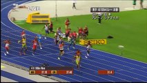 世界陸上ベルリン大会 男子4x100mリレー決勝　日本４位！ 38秒30 [720P]