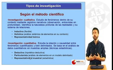 Metodología de investigación.Método científico y tipos de investigación(2/2).