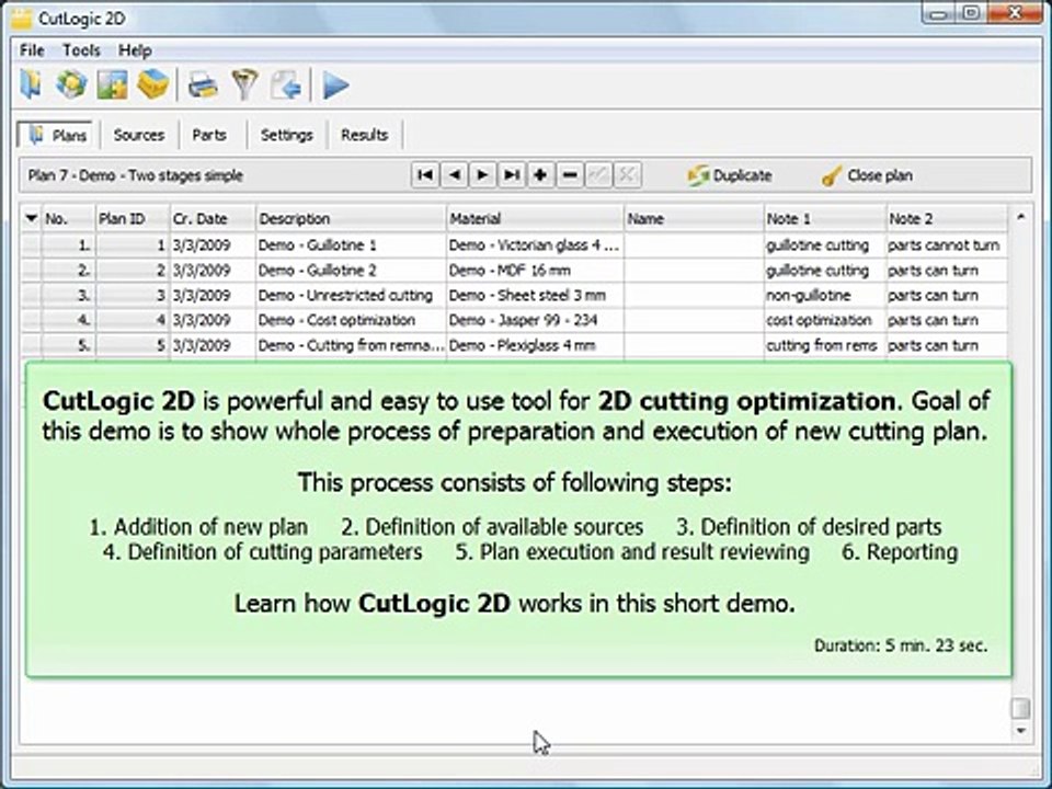 CutLogic 2D - Panel Cutting Optimization Software