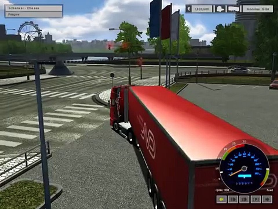 Euro Truck Simulator 2008 load to Praha