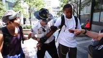 Innocent bystander pepper sprayed and arrested by Westlake security during protest in Seattle
