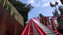 Muntanya Russa Roller Coaster Front Seat POV Onride Tibidabo Barcelona Spain