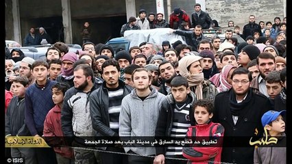 ISIS release pictures of a man having his hand amputated for theft