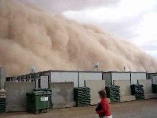 sand storm in iraq