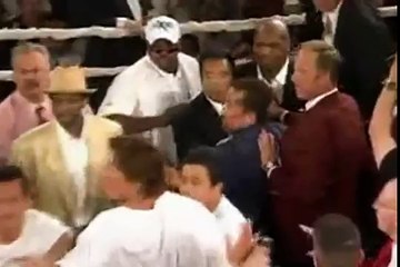 Bob Sapp vs Mike Tyson - brawl and scrap outside the ring (k-1, mma, muay thai fighting, 2012 year)