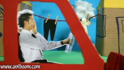 Music video shot entirely with stop-motion paper cut-outs