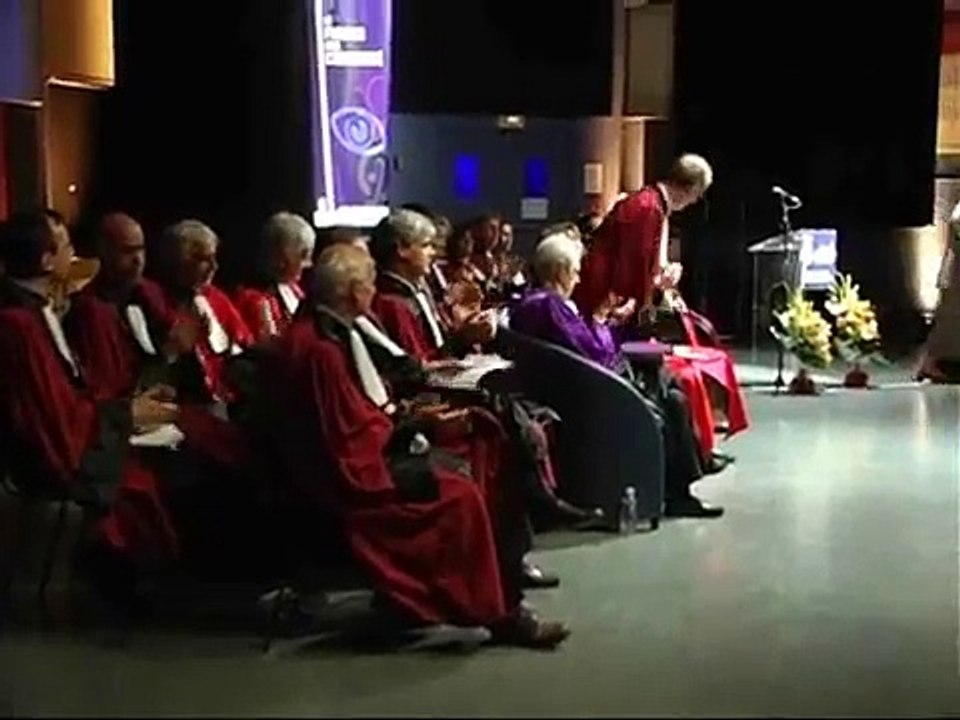 Gérard  Laumon, parrain de la cérémonie de remise des diplômes de doctorat 2011