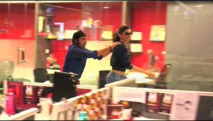 Piku- Deepika Padukone With Surjit At Fever 104 Fm Station