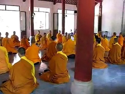 Buddhist prayer outside of Hue