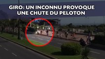 Cyclisme: Un inconnu provoque une chute du peloton lors du Giro