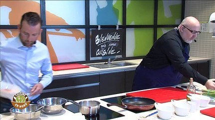 Cuisine en Nord : Aiguillettes de poulet aux noix de cajou et polenta à la lavance