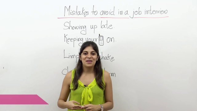 Mistakes to avoid during a job interview - Job interview tips