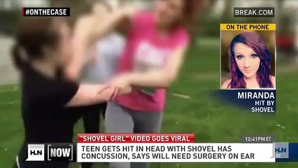 'Shovel girl' speaks out about viral video