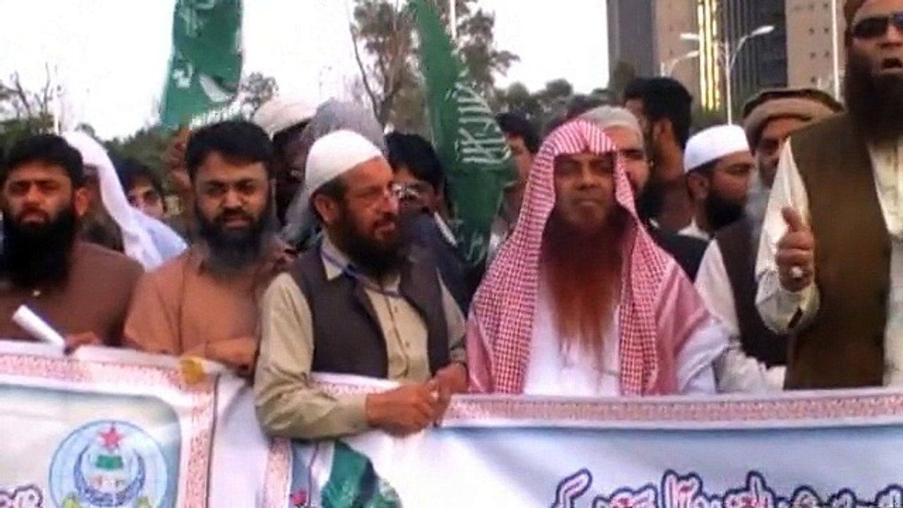 مرکزی جمعیت اہل حدیث اسلام آباد کی تحفظ حرمین شریفین ریلی