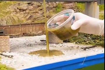 MR scenery how-to: Create water with realistic waves for your model railroad
