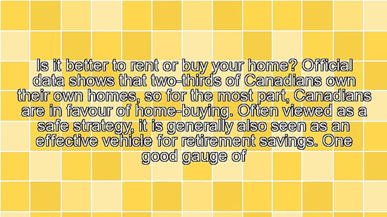 Buying Versus Renting