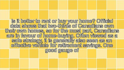 Buying Versus Renting