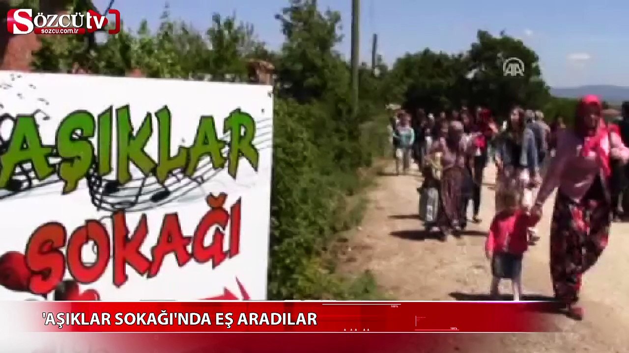 ‘Aşıklar Sokağı’nda eş aradılar