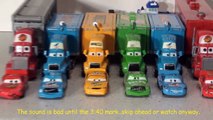 Pixar Cars, The Haulers, with Mack, Lightning , Chick Hicks and Octane Gain Haulers