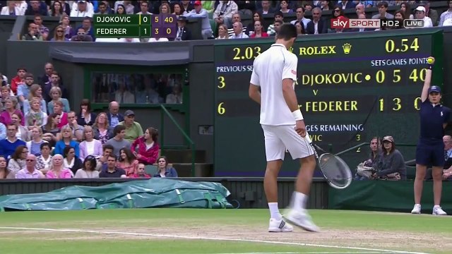 Wimbledon 2012 SF - Federer vs Djokovic Highlights HD