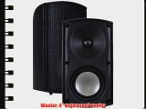 OSD Audio AP490 Black 4-inch  Indoor or Outdoor 100-Watt Patio Speaker Pair