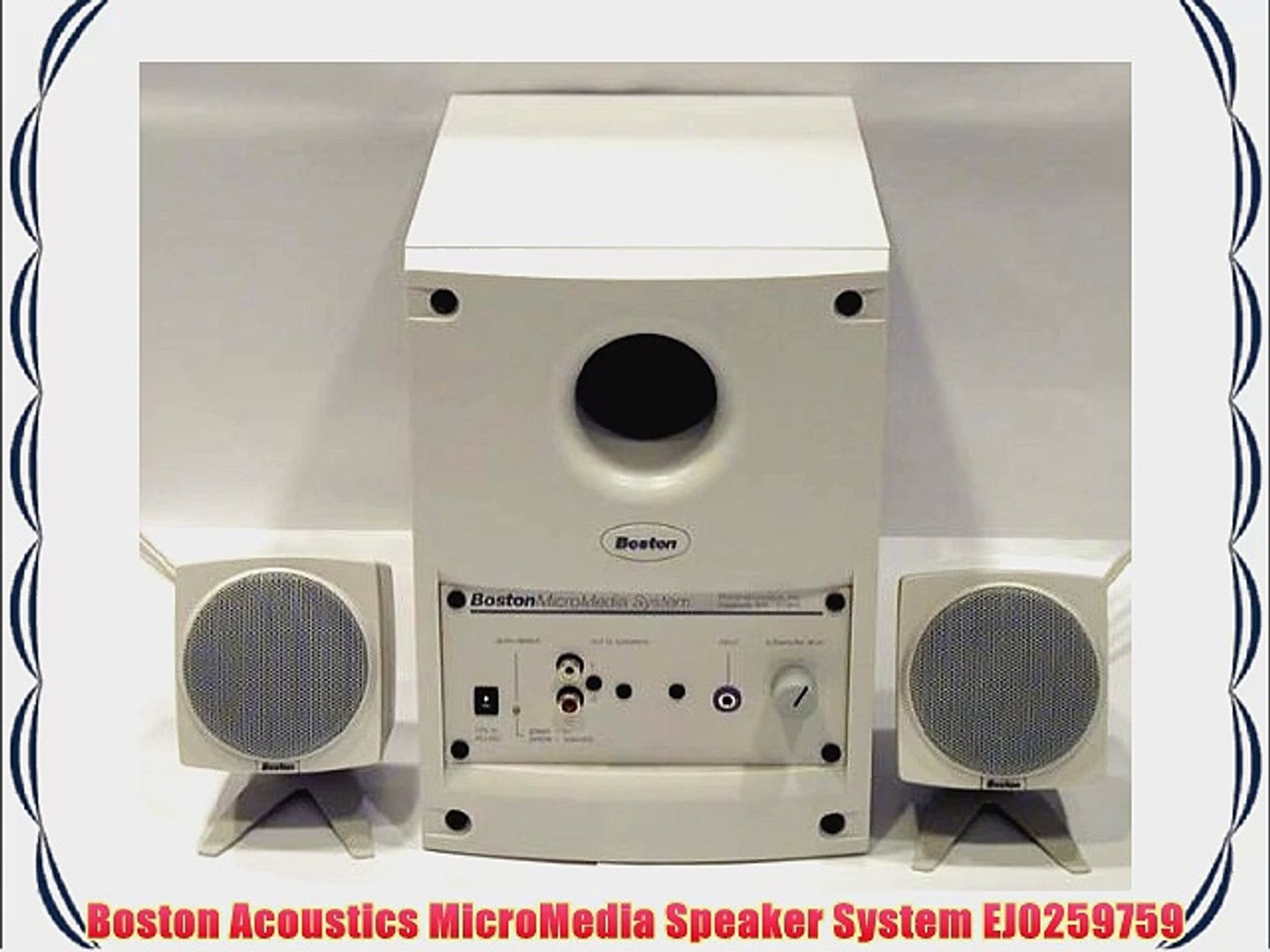 Boston speaker hot sale system