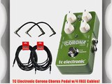 TC Electronic Corona Chorus Pedal w/4 FREE Cables!
