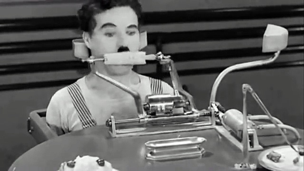 Modern Times - Charlie Chaplin Eating Machine - video Dailymotion