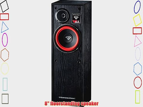 Cerwin-Vega VE-8 2-Way Home Audio Floor Tower Speaker (Each Black)