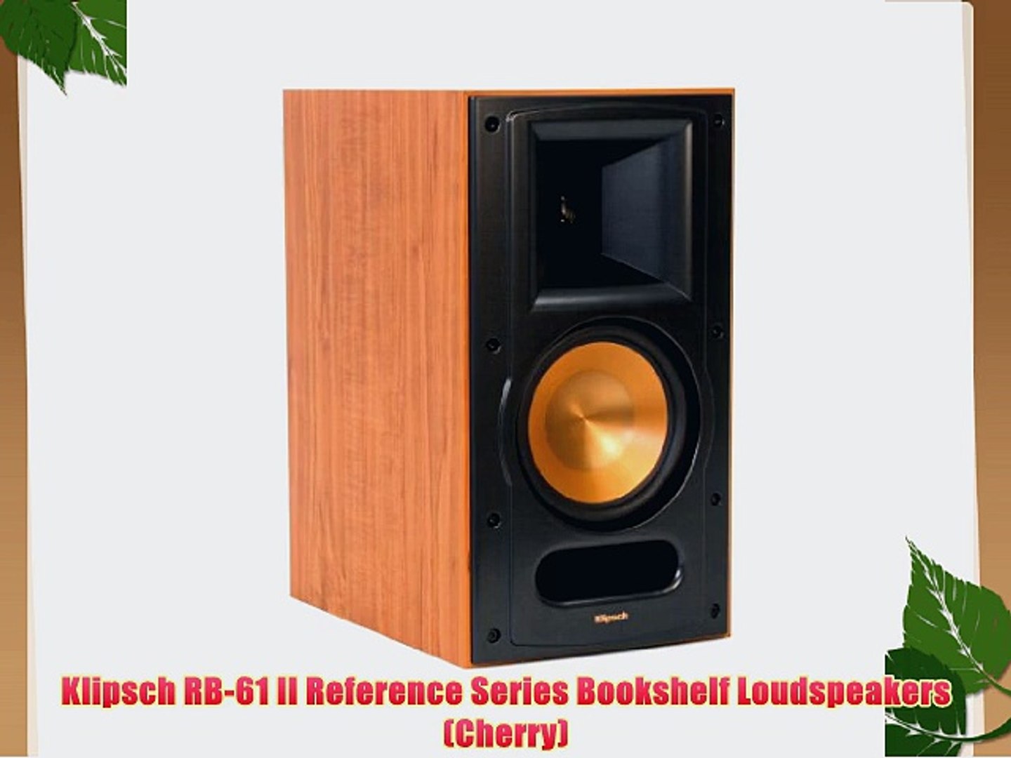 Klipsch Rb 61 Ii Reference Series Bookshelf Loudspeakers Cherry