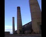 Controlled Demolition of Power Station Chimneys