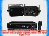 Pyle Stereo Receiver and Speaker Package - PT260A 200 Watts Digital AM/FM Stereo Receiver Amplifier