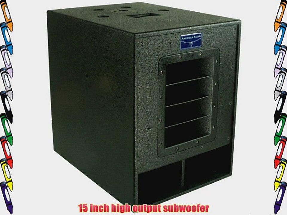 American Audio Pxw 15P 15 Inch Powered Subwoofer