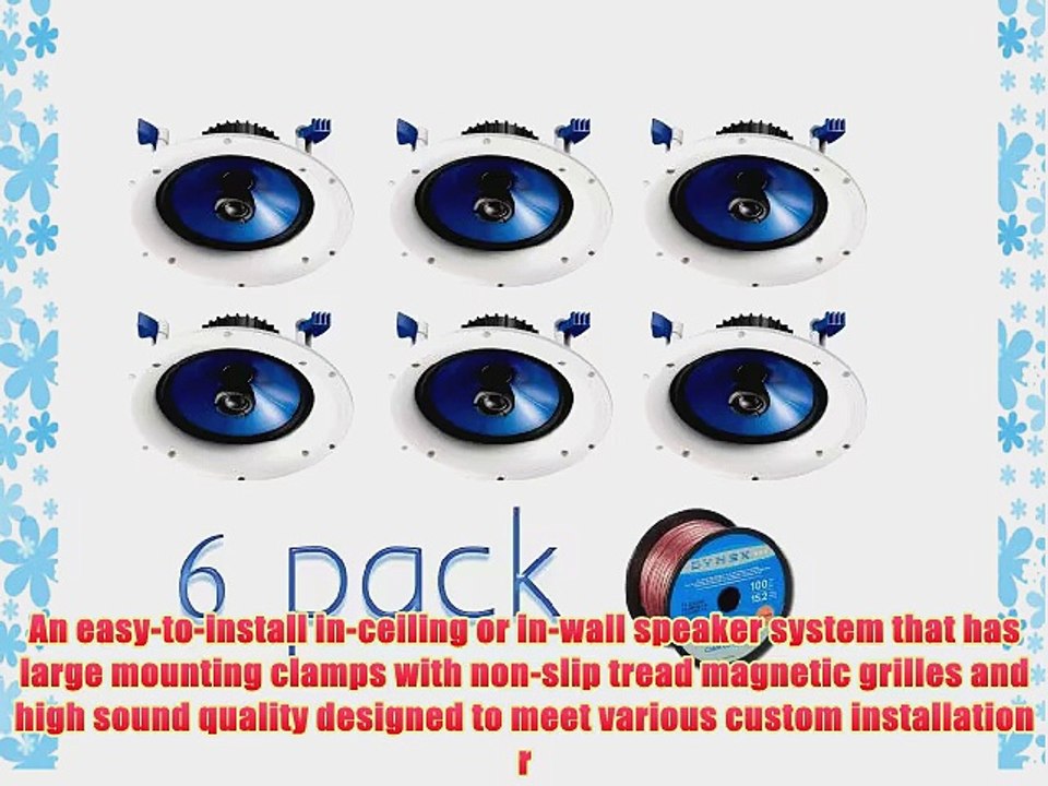 Yamaha Custom Easy-to-install In-Ceiling 2-Way 110 watts Moisture Resistant Speaker Set of