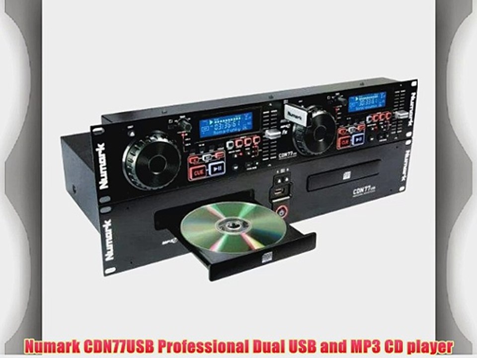 Numark CDN77USB Professional Dual USB and MP3 CD player