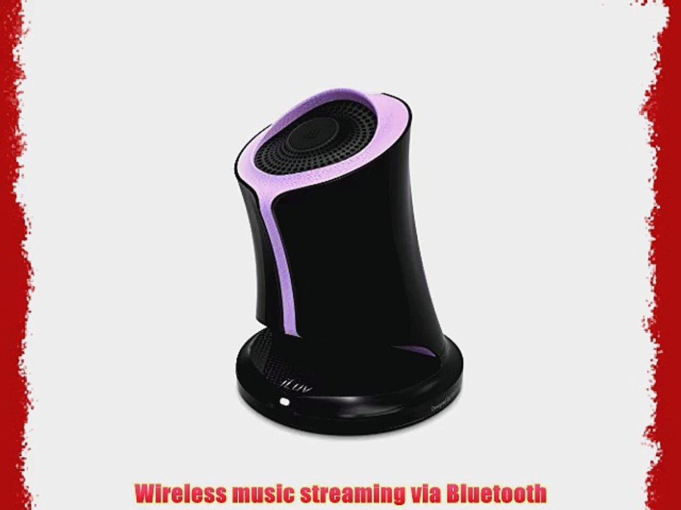 iLuv Syren Nfc-enabled Bluetooth Portable Speaker (Purple)Works with all iPhones (iPhone 6