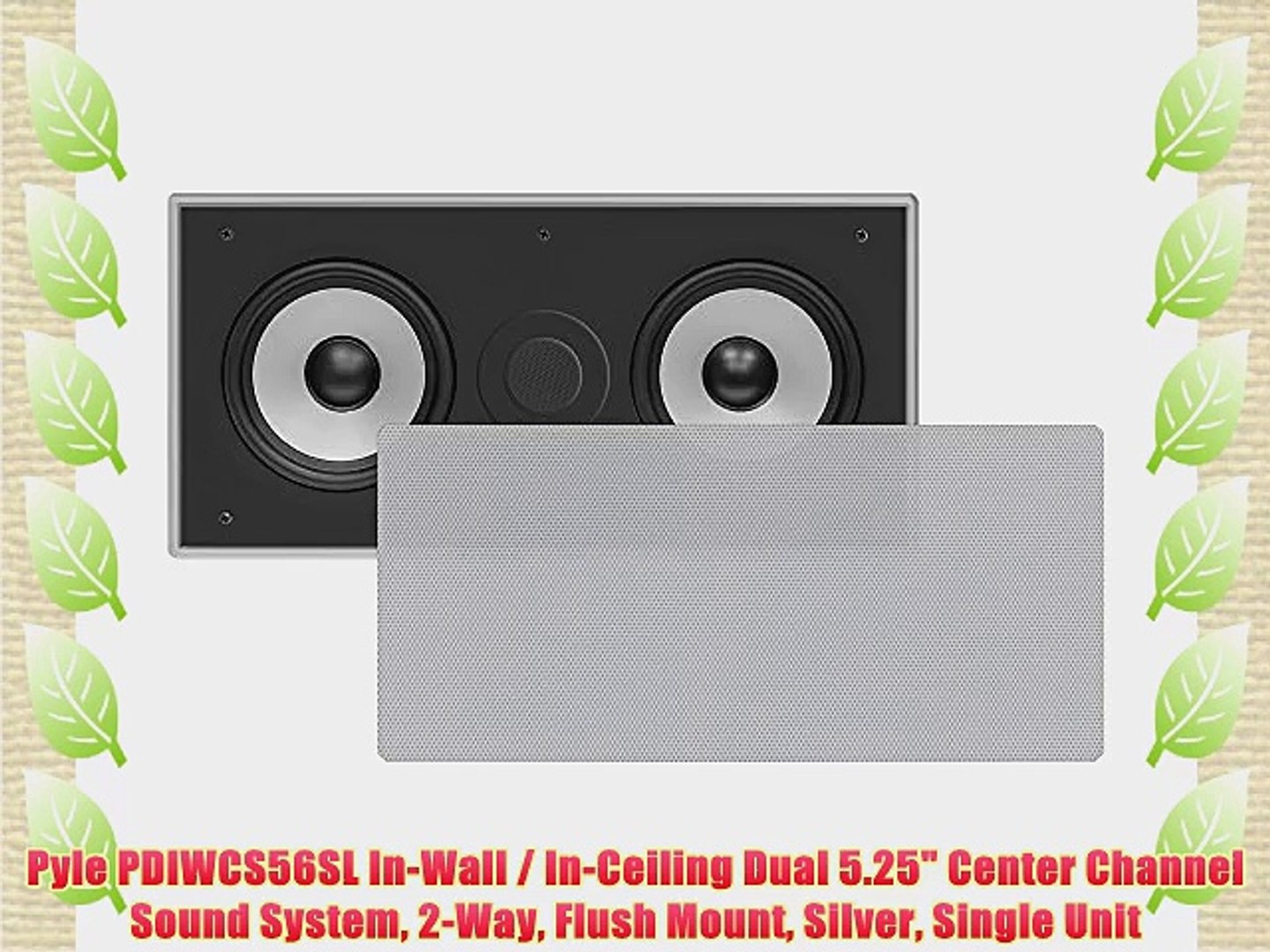 Pyle Pdiwcs56sl In Wall In Ceiling Dual 5 25 Center Channel
