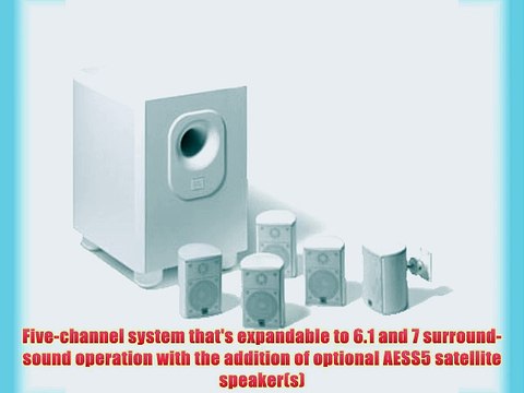 Leviton AEH50-WH Architectural Edition Powered By JBL 5-Channel Surround Sound Home Cinema