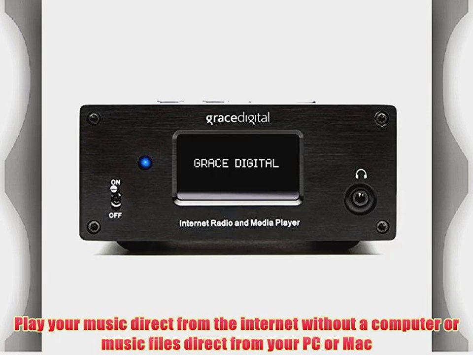 Grace Digital GDI-IRMSamp Microsystem Internet Radio Receiver and Amplifier (Black)