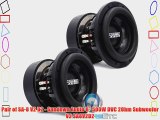 Pair of SA-8 V2 D2 - Sundown Audio 8 500W DVC 2Ohm Subwoofer V2 SA8V2D2