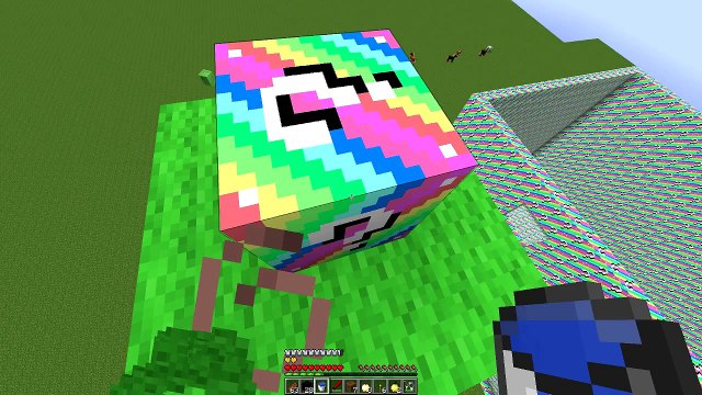 LUCKY RAINBOW BLOCKS DROPPER MOD CHALLENGE - MINECRAFT MODDED MINI-GAME!
