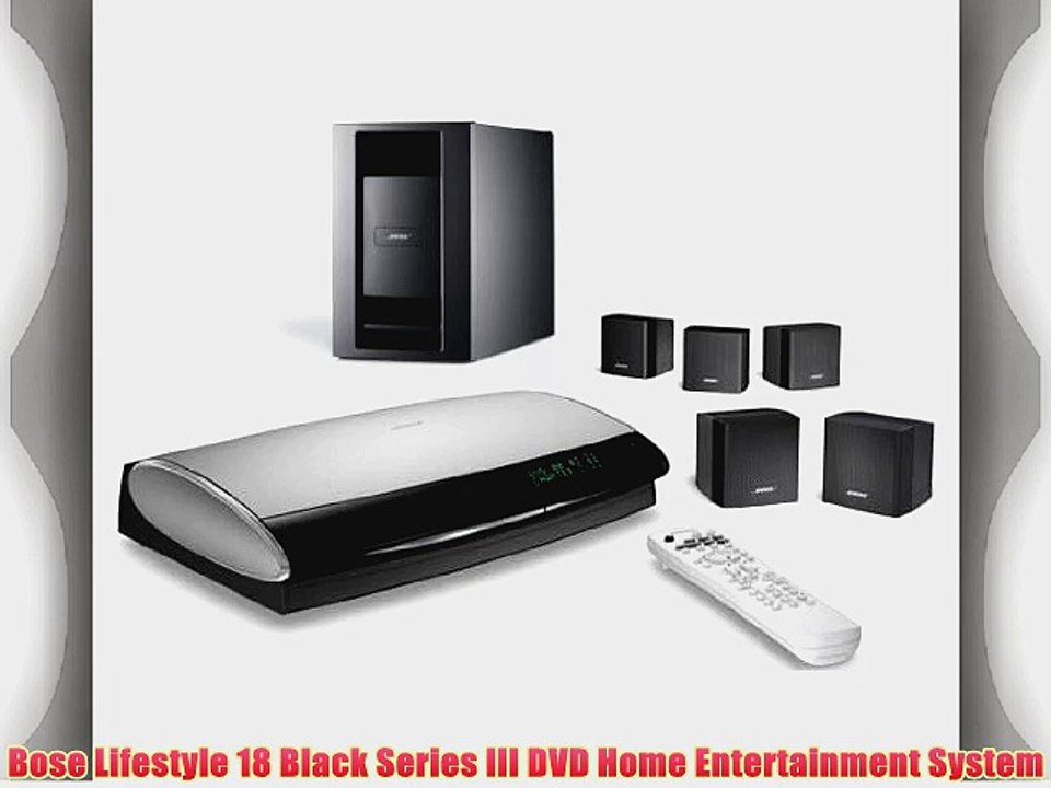 Bose Lifestyle 18 Black Series III DVD Home Entertainment System
