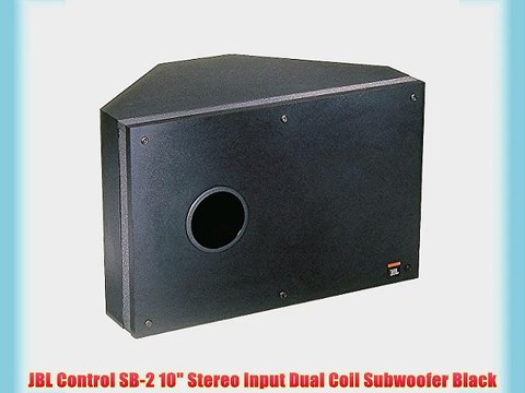 JBL Control SB-2 10 Stereo Input Dual Coil Subwoofer Black